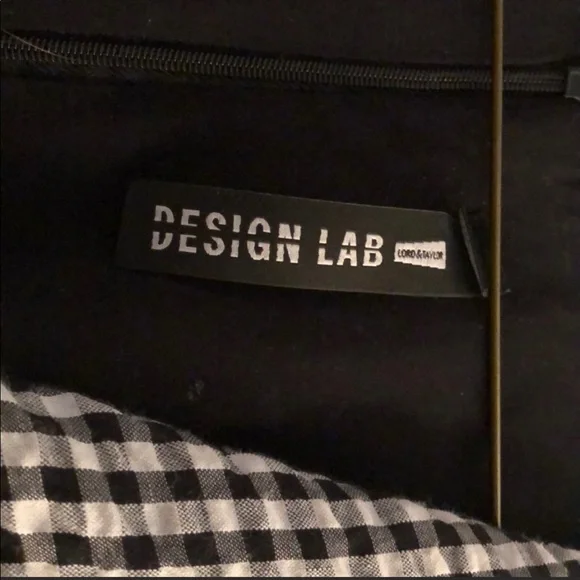 Design Lab Lord & Taylor Black and White Gingham Romper - Picture 5 of 5